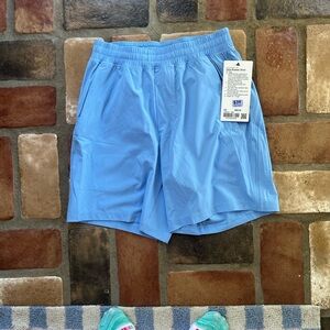Men's Performance Light Blue Athletic Shorts